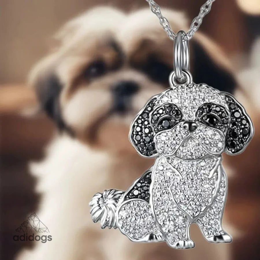 Exquisite Shih Tzu Pendant Necklace