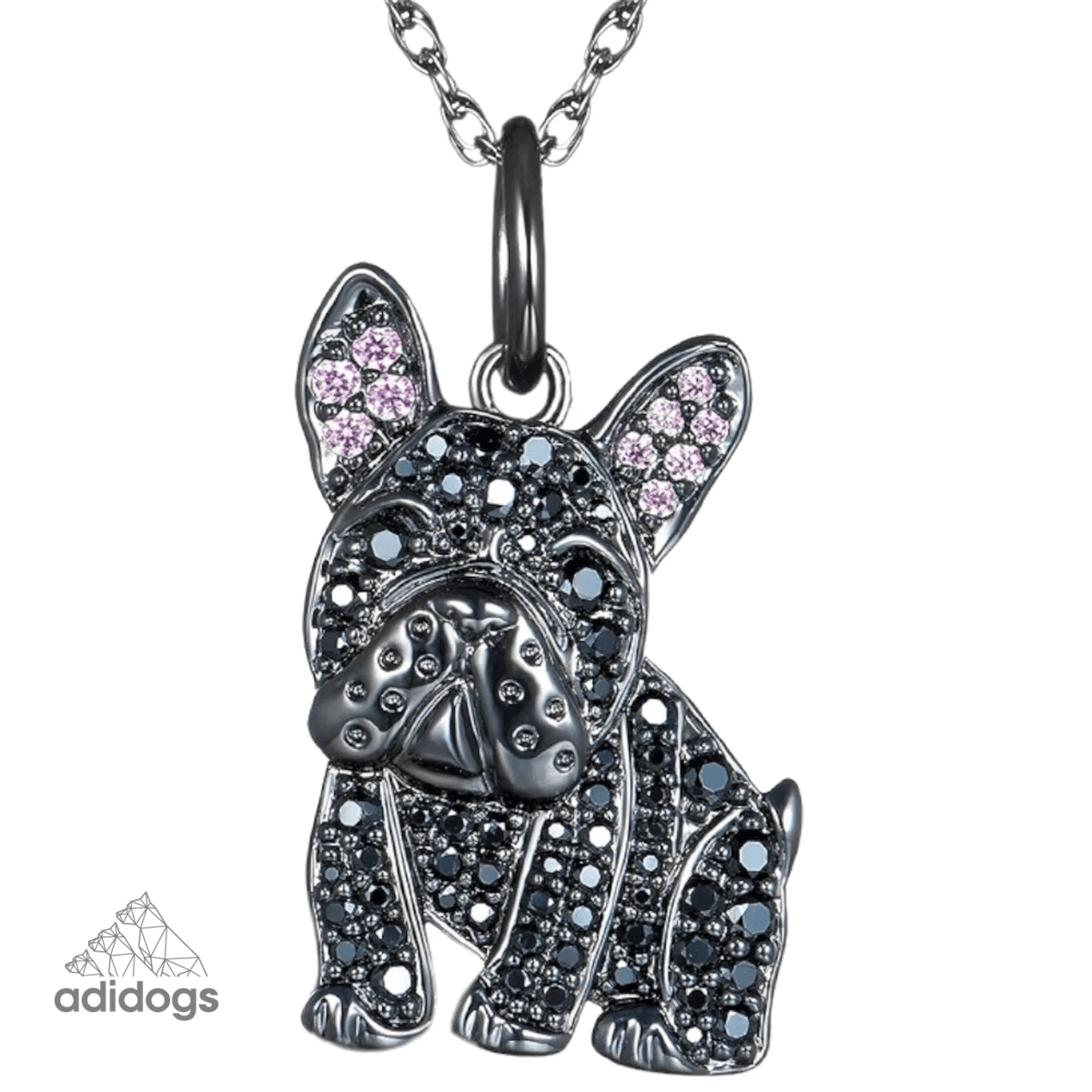 Exquisite Frenchie Pendant Necklace