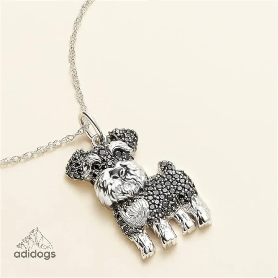 Exquisite Schnauzer Pendant Necklace