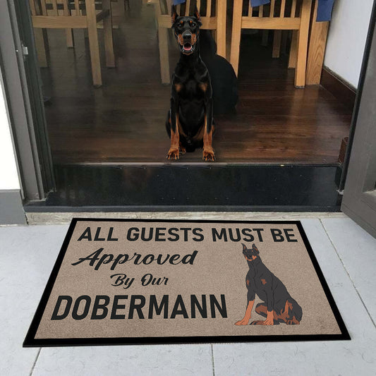 Approved By Doberman Doormat