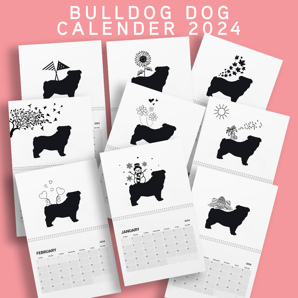 Bulldog Calendar 2024 Adidogs