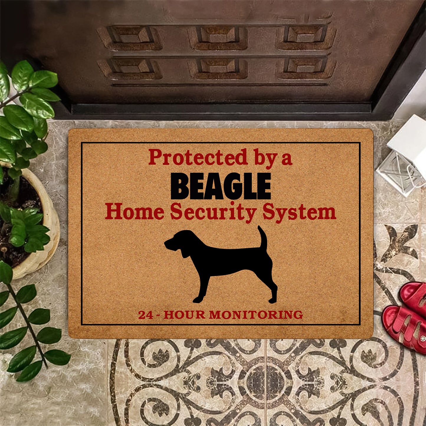 Protected By Beagle Doormat