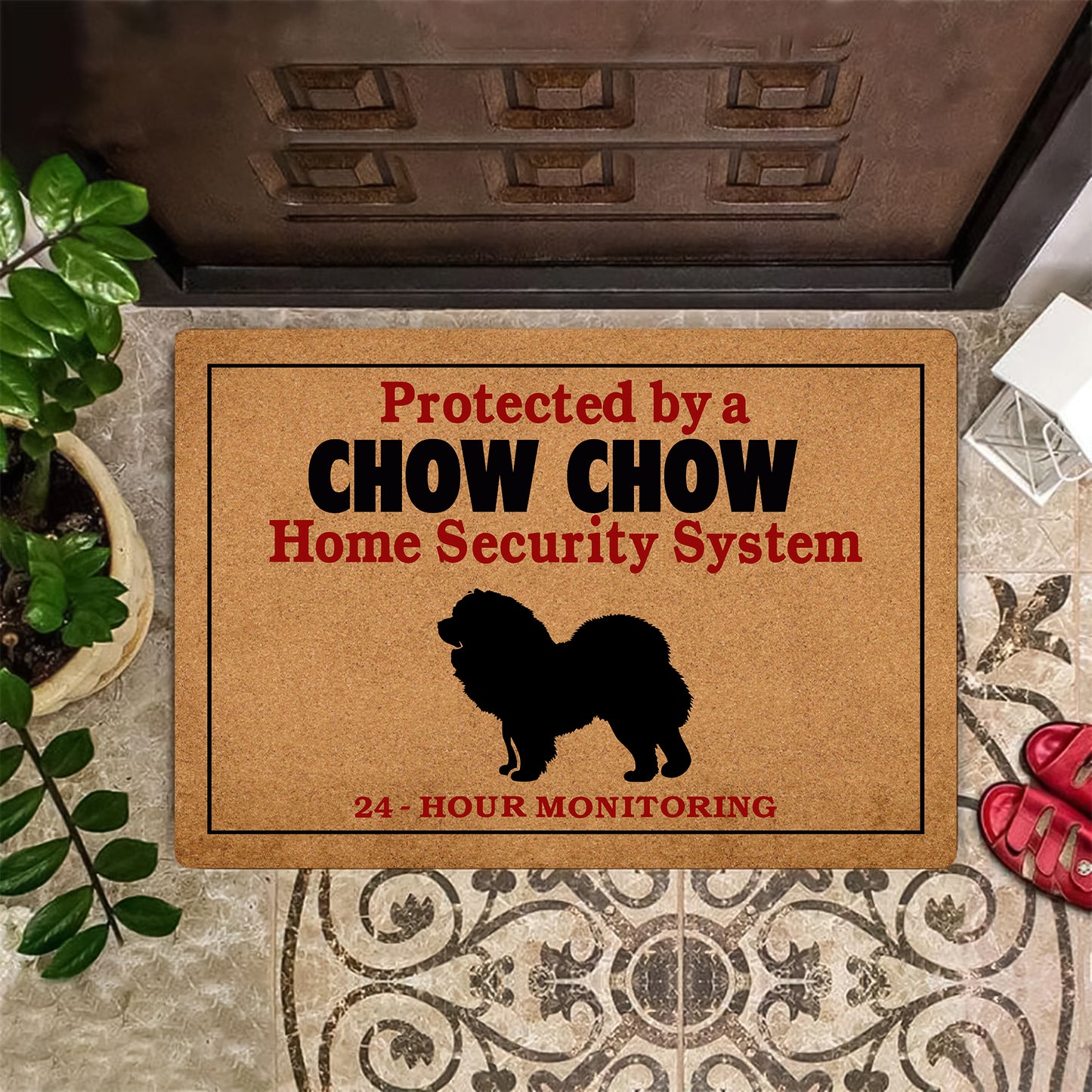 Protected By Chow Chow Doormat