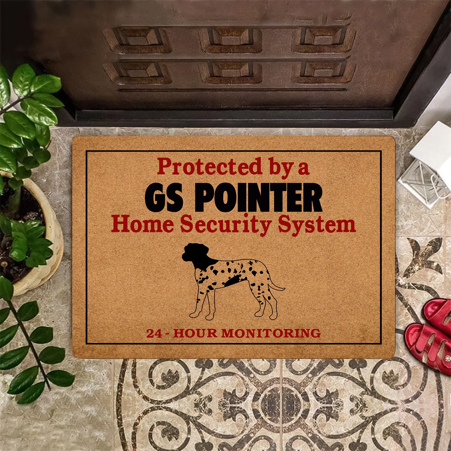 Protected By GS Pointer Doormat