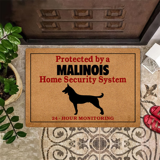 Protected By Malinois Doormat