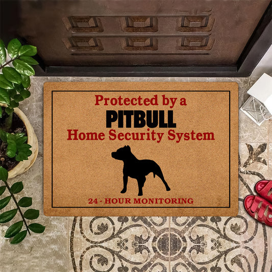 Protected By Pitbull Doormat