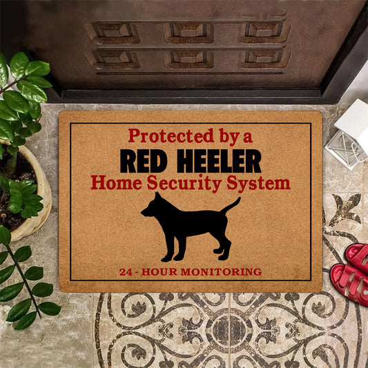 Protected By Red Heeler Doormat