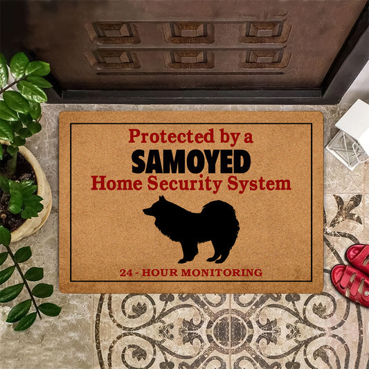 Protected By Samoyed Doormat