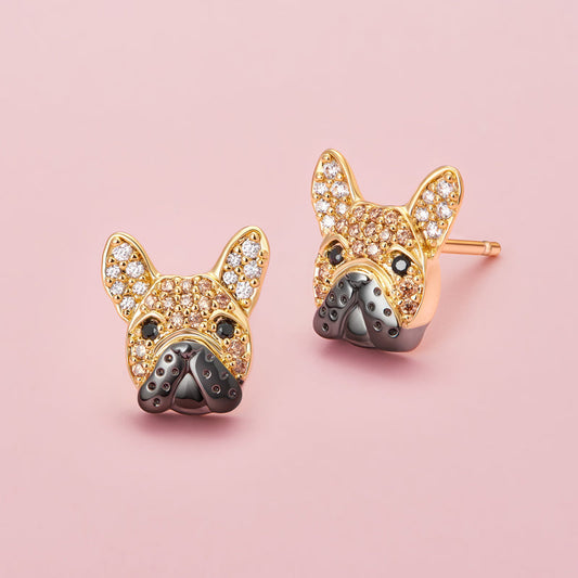 Exquisite French Bulldog Earrings