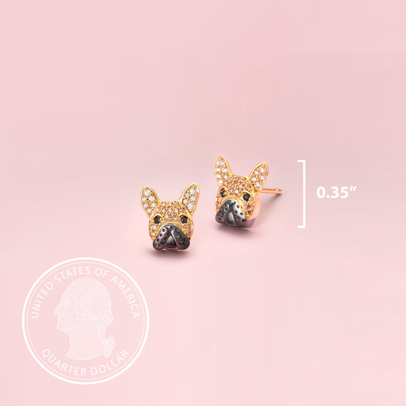 Exquisite French Bulldog Earrings