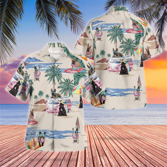 French Bulldog Beach Hawaii Shirts