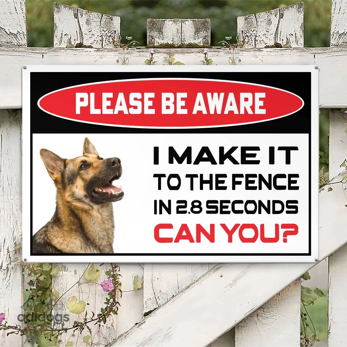 Please Be Aware of GSD Sign