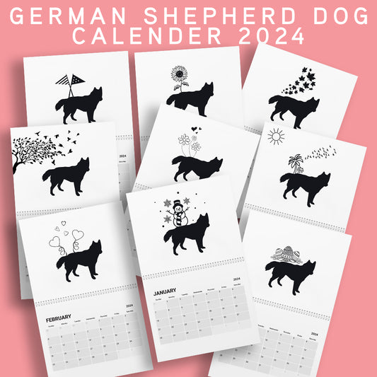 German Shepherd Calendar 2024