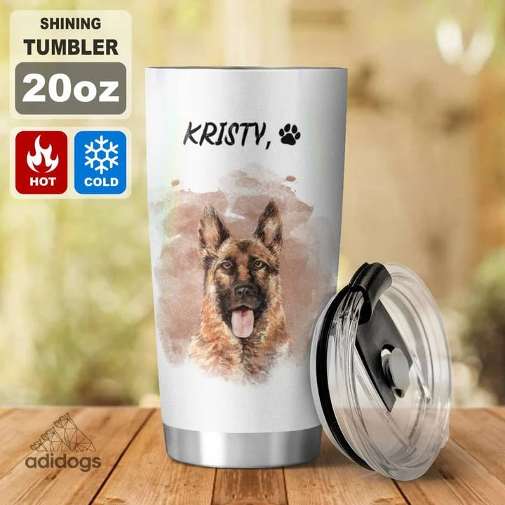 German Shepherd Dear Mommy Tumbler