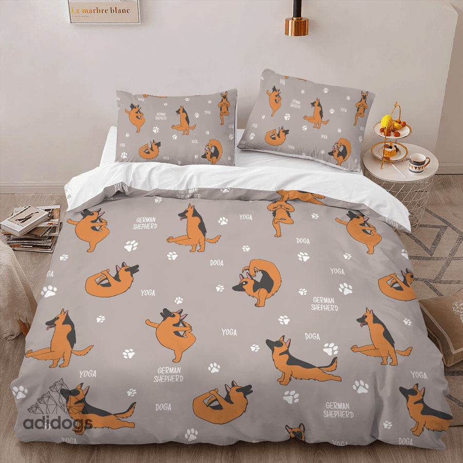 German Shepherd Yoga Bedding Set