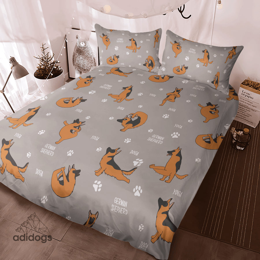 German Shepherd Yoga Bedding Set