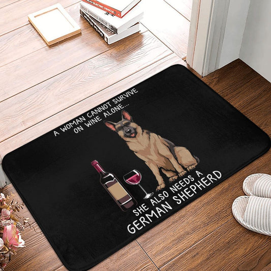 German Shepherd Wine Doormat