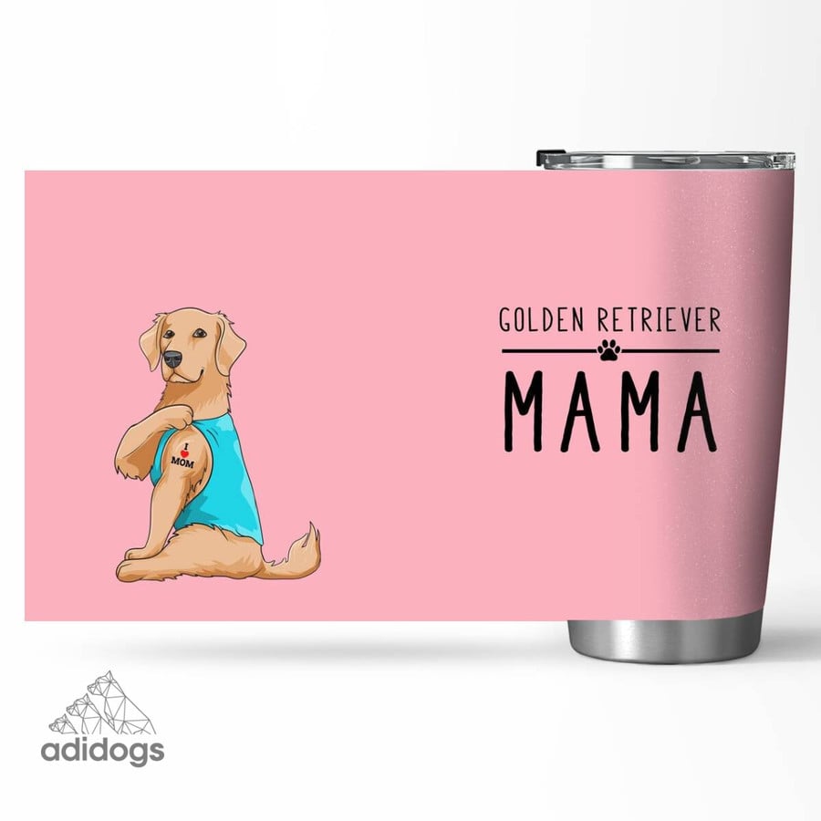 Golden Retriever Mama Tumbler