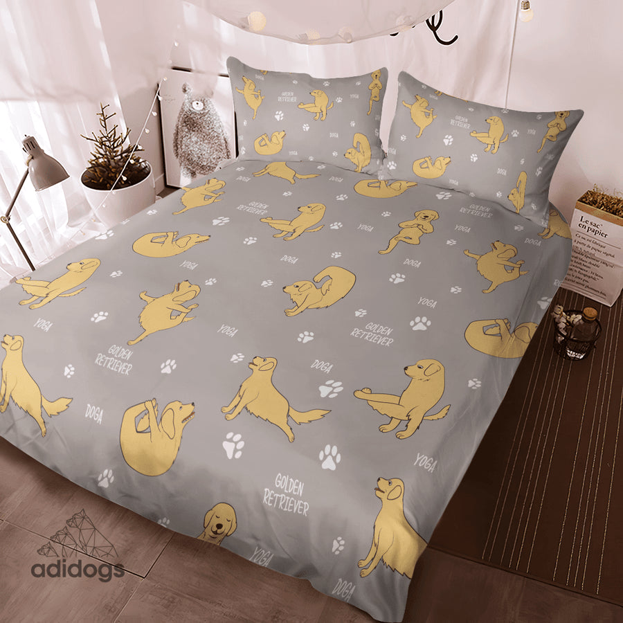 Golden Retriever Yoga Bedding Set