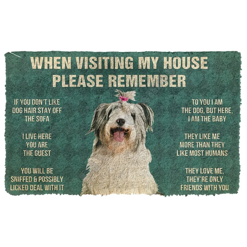 Shih Tzu House Rules Doormat