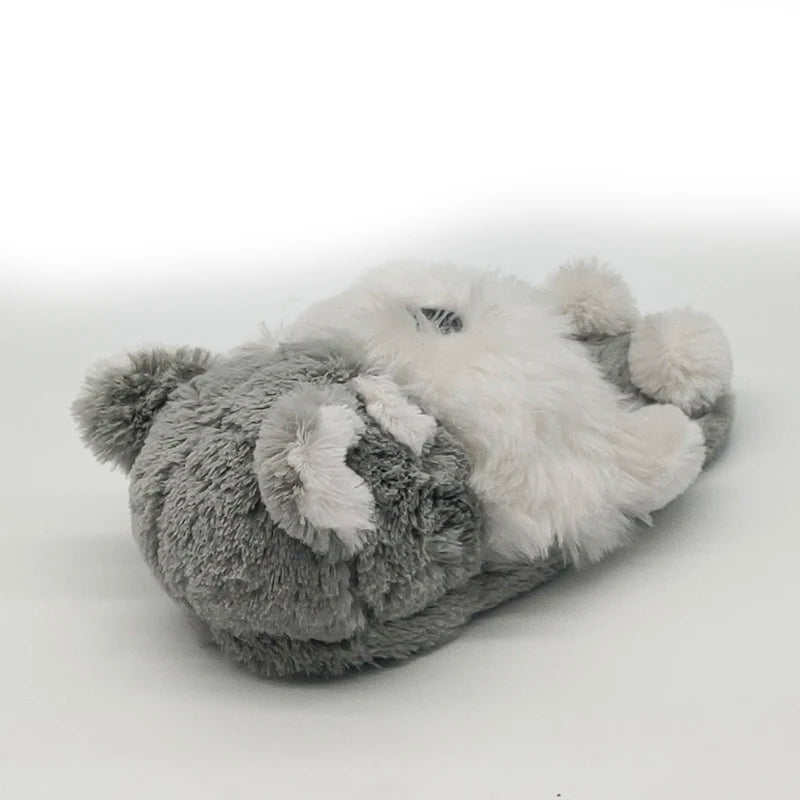 Schnauzer Shaped Slippers