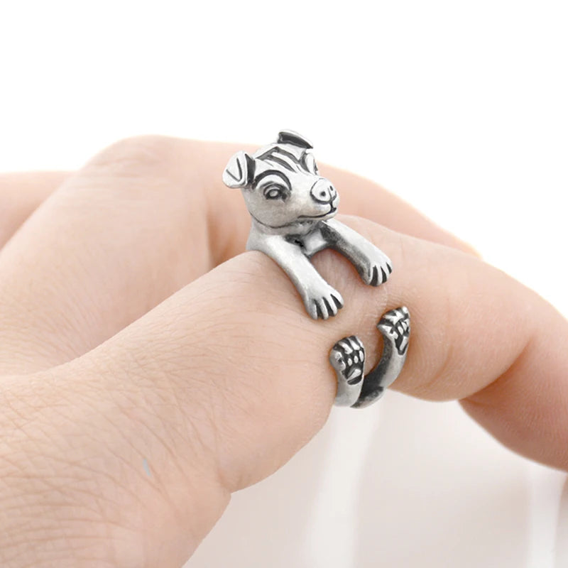 Jack Russell Shape Ring