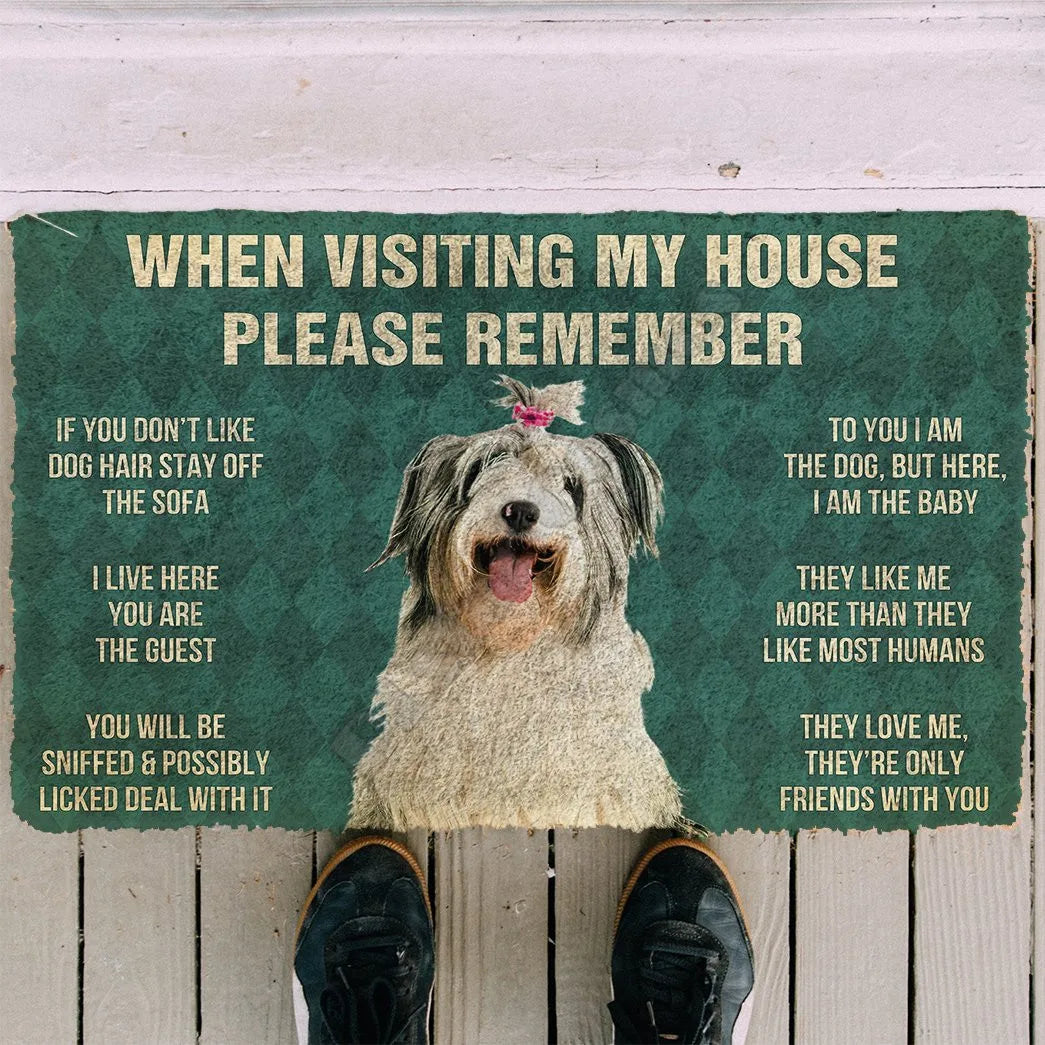 Shih Tzu House Rules Doormat