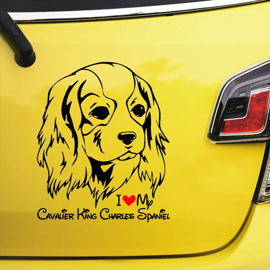 I Love Cavalier Car Sticker