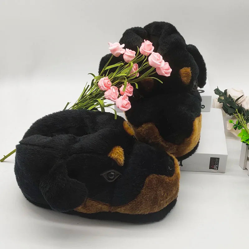 Plushie Rottweiler Indoor Shoes