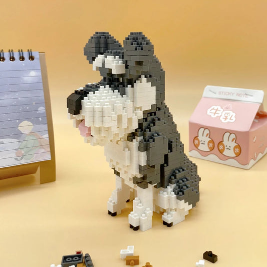 DIY Schnauzer Building Blocks Toy