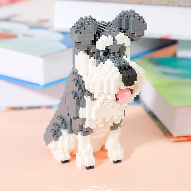 DIY Schnauzer Building Blocks Toy