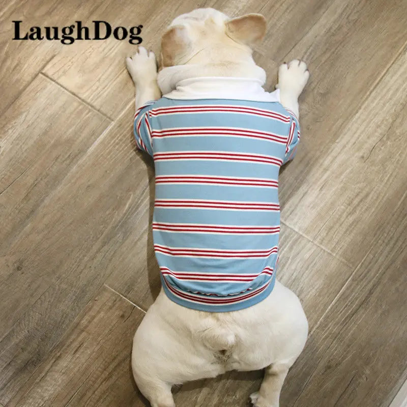 Frenchie Stripe Polo T-shirt