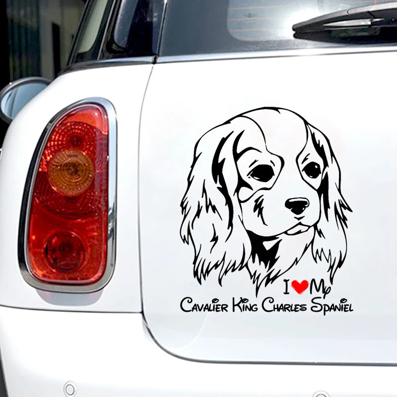 I Love Cavalier Car Sticker