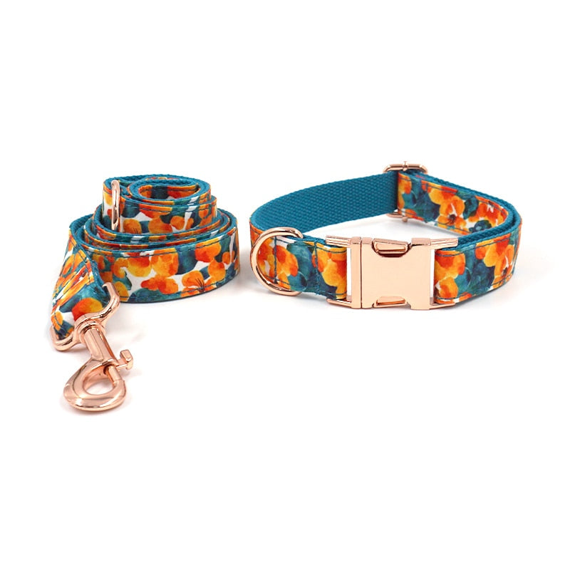 Fall Bows Collar Leash