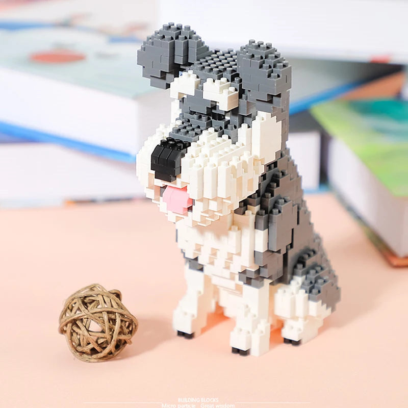 DIY Schnauzer Building Blocks Toy