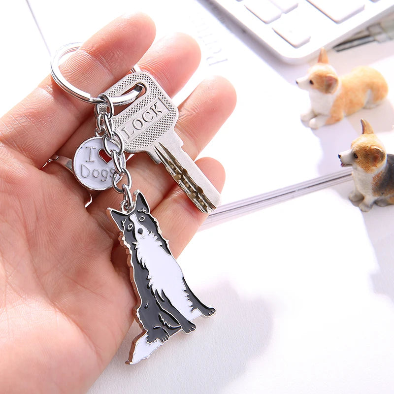 Border Collie lovers Keychain