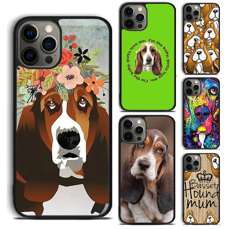 Basset Hound Non-Slip Phone Case