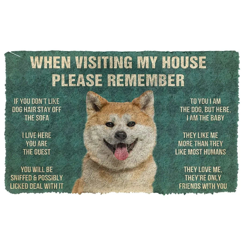 Shiba Inu's House Rules Doormat