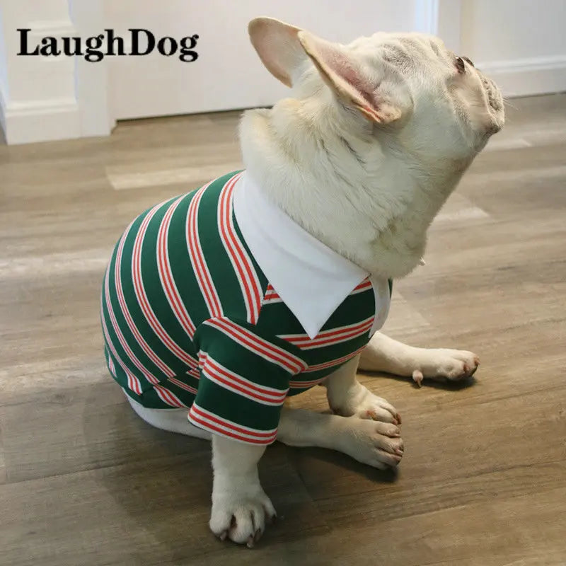 Frenchie Stripe Polo T-shirt