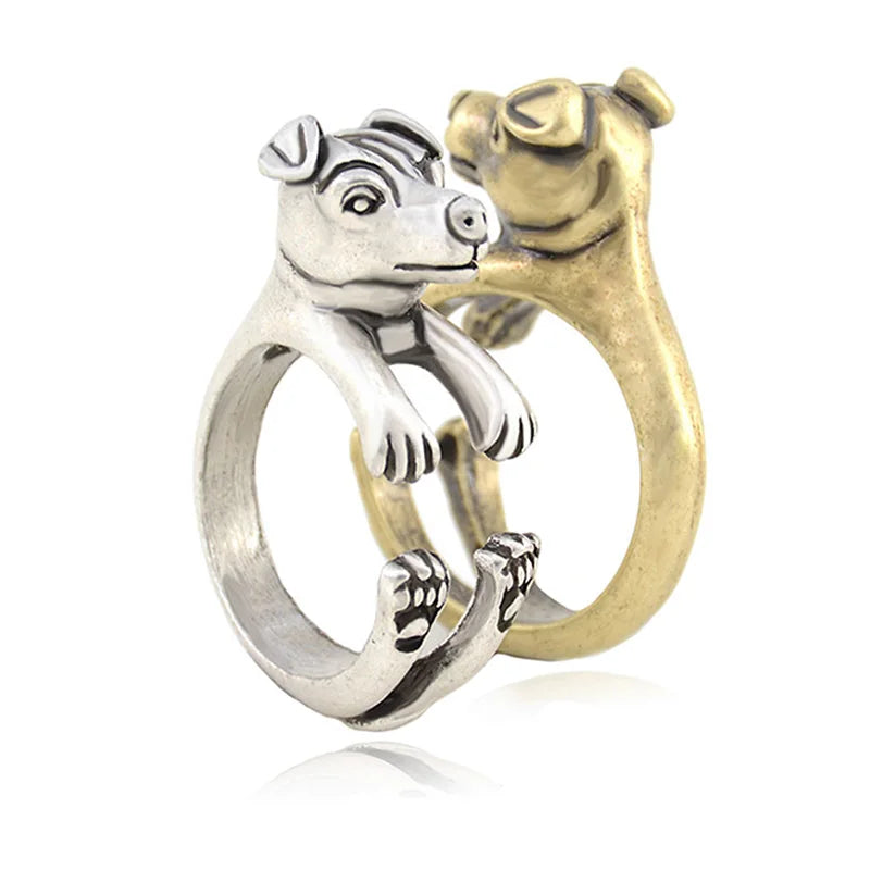 Jack Russell Shape Ring