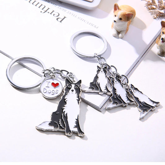 Border Collie lovers Keychain