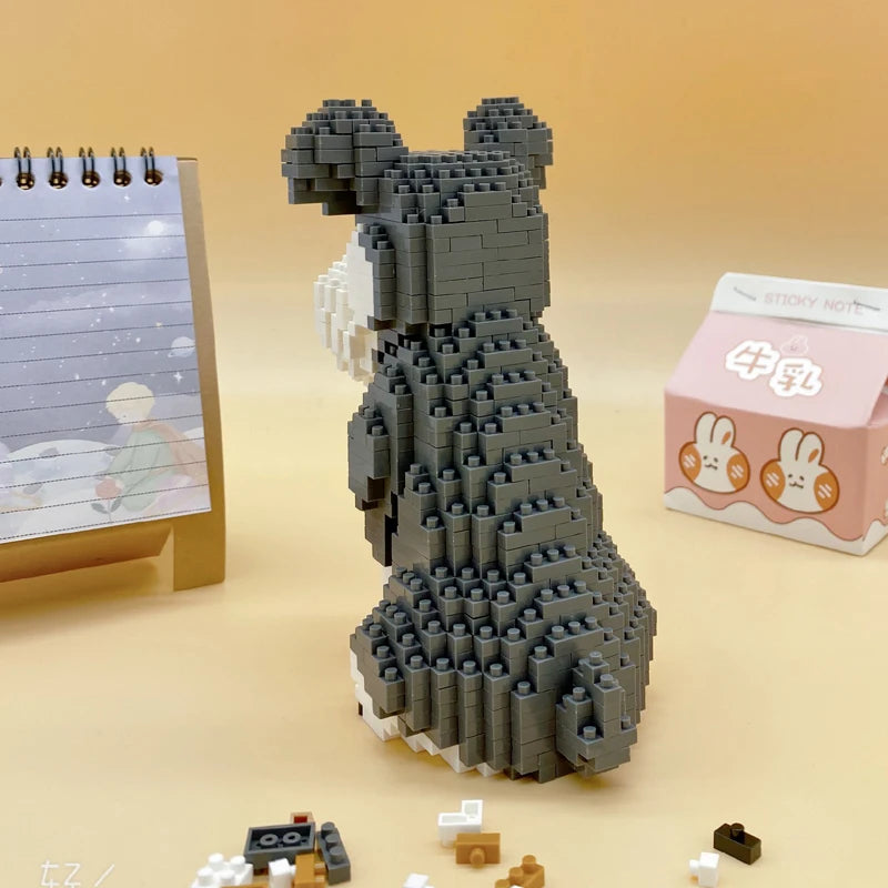 DIY Schnauzer Building Blocks Toy