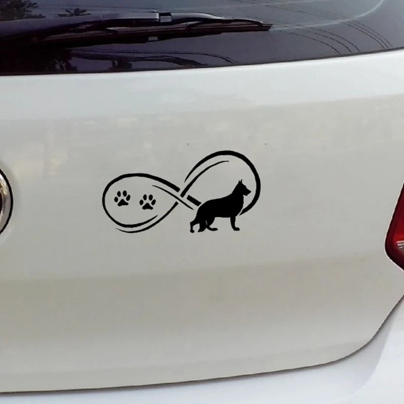 German Shepherd Infinity Car Sticker