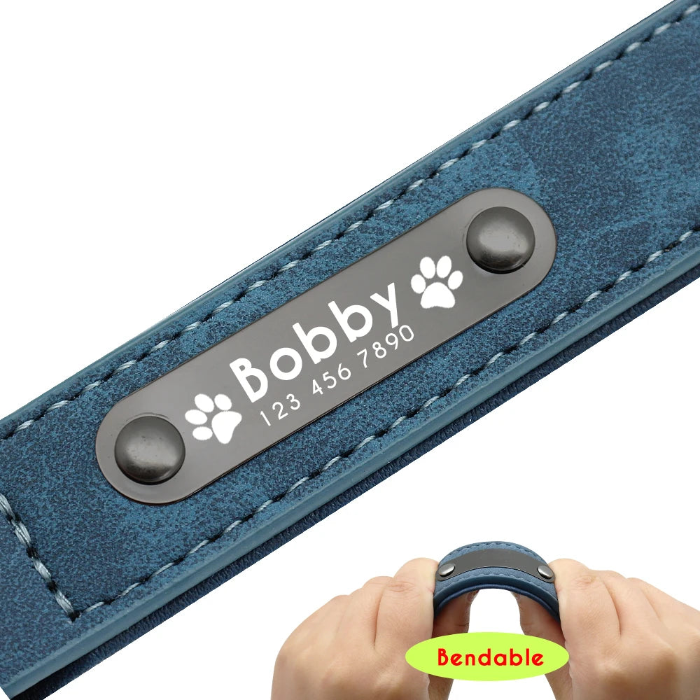 Personalized Leather Dog Collars