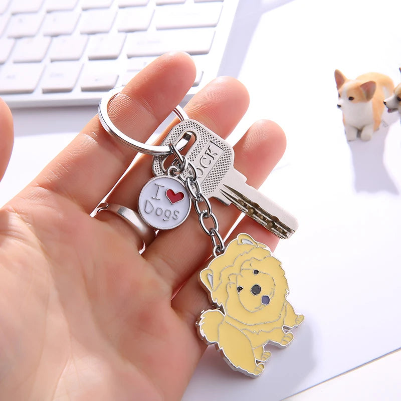 Chow Chow Lover keyrings