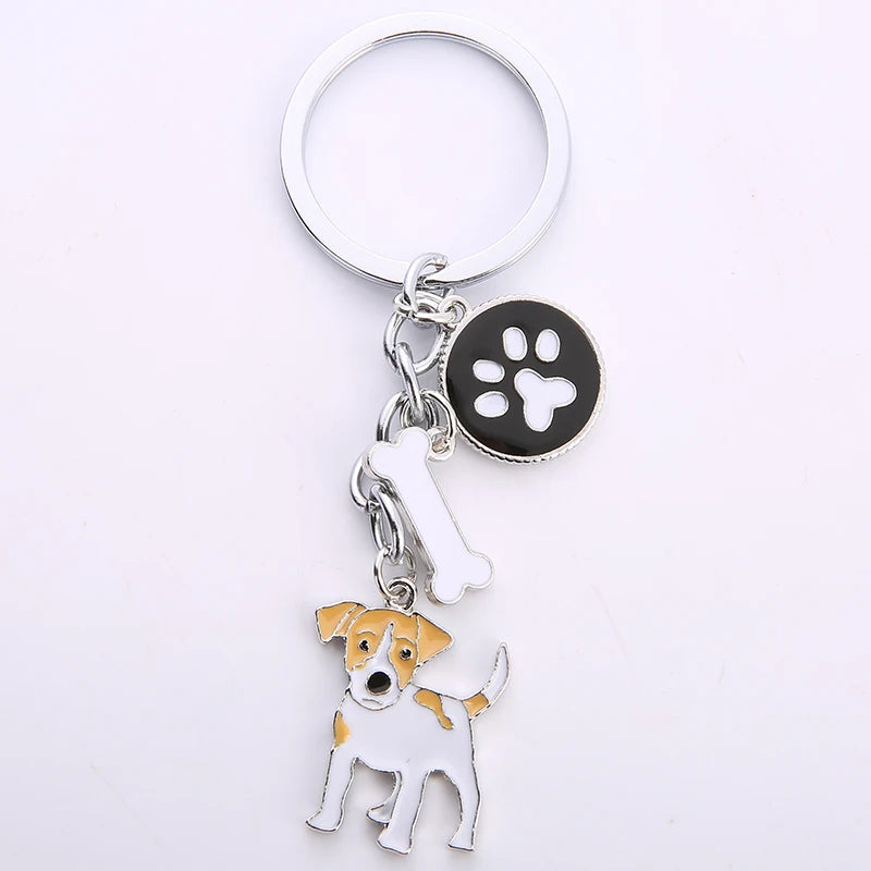 Jack Russell Pendant Keychain