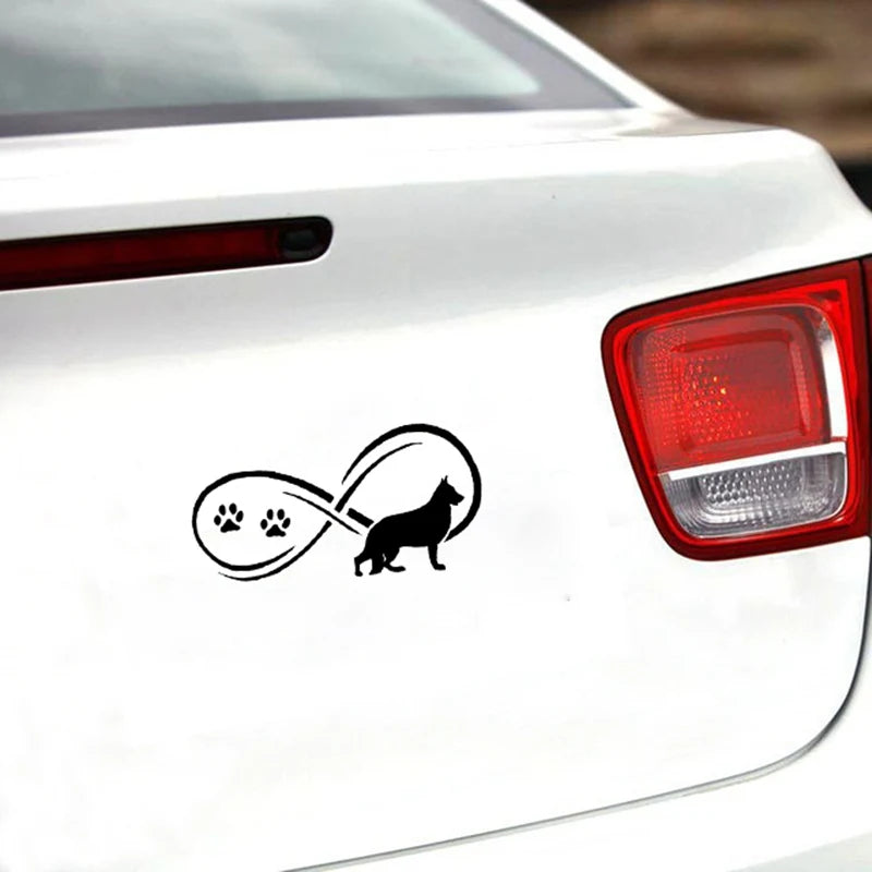 German Shepherd Infinity Car Sticker