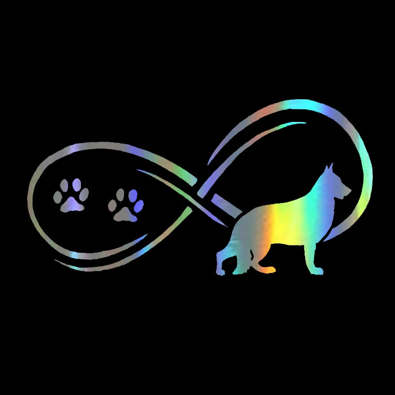 German Shepherd Infinity Car Sticker