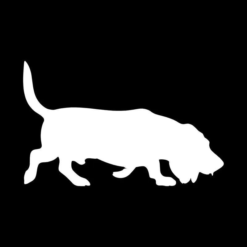 Basset Hound Vinyl Sticker