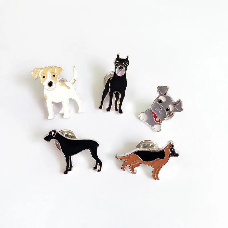 Jack Russell Metal Brooches